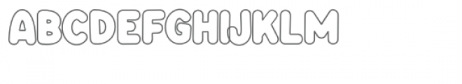 Knicknack Outline Font UPPERCASE