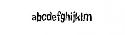 Knucklehead Regular Font LOWERCASE