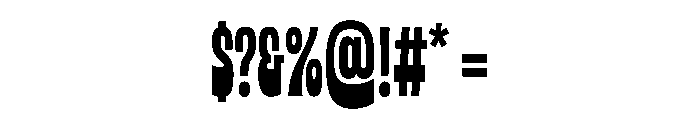 Kodai Latin ExtraBold Font OTHER CHARS