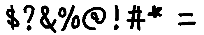 Kodomonoji Regular Font OTHER CHARS