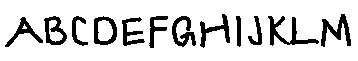 Kodomonoji Regular Font UPPERCASE
