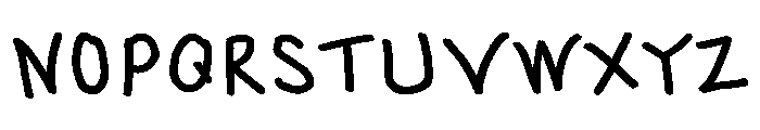 Kodomonoji Regular Font UPPERCASE