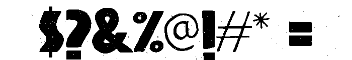 Kokoschka Printed Font OTHER CHARS