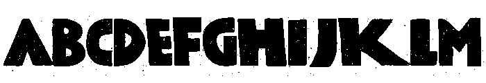 Kokoschka Printed Font UPPERCASE