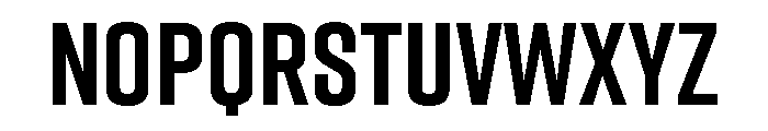 Komu New Bold Font UPPERCASE