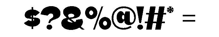 Koera Black Font OTHER CHARS