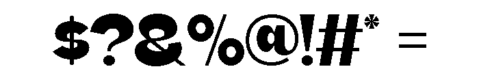 Koera Extra Bold Font OTHER CHARS