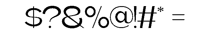 Koera Extra Light Font OTHER CHARS