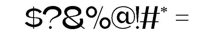 Koera Light Font OTHER CHARS