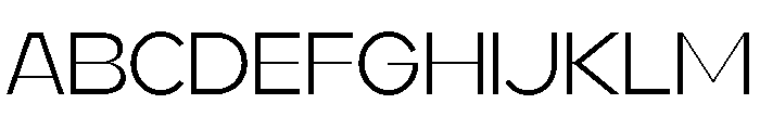 Koera Thin Font UPPERCASE