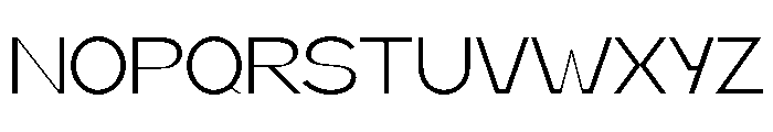Koera Thin Font UPPERCASE