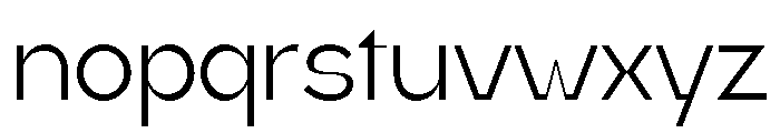 Koera Thin Font LOWERCASE