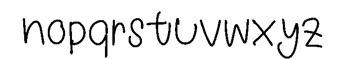 Koi FLo Font LOWERCASE