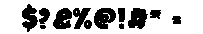 Komas Cartoon Font OTHER CHARS