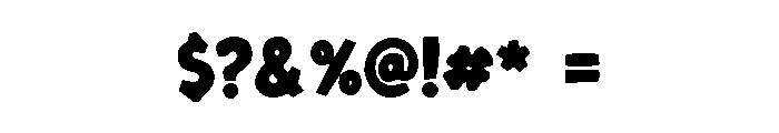 Komica Bold Font OTHER CHARS