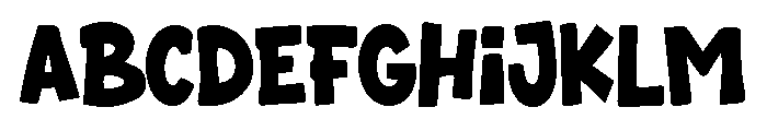Komica Bold Font UPPERCASE