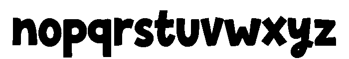 Komica Bold Font LOWERCASE