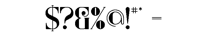 Kompot SuperLine Font OTHER CHARS