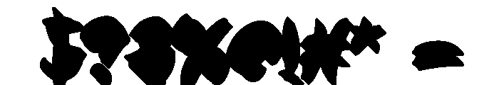 Konbami Extrude Regular Font OTHER CHARS