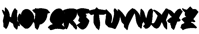 Konbami Extrude Regular Font LOWERCASE