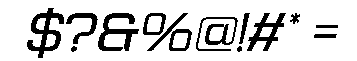 Konect Italic Font OTHER CHARS