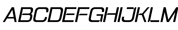 Konect Italic Font UPPERCASE