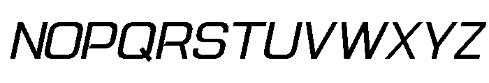 Konect Italic Font UPPERCASE