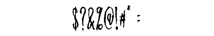 Konflic Font OTHER CHARS