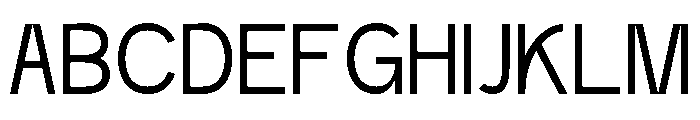Kontrue Regular Font UPPERCASE