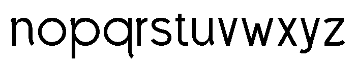 Kontrue Regular Font LOWERCASE