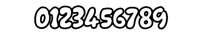 KookieKraze-Outline Font OTHER CHARS