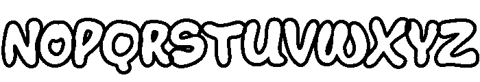 KookieKraze-Outline Font UPPERCASE