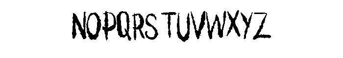 Kooky Spooky Ink Brush  Regular Font LOWERCASE