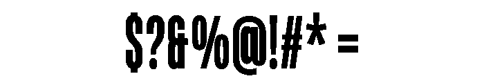 Kopile Bold Condensed Font OTHER CHARS