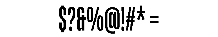 Kopile Condensed Font OTHER CHARS