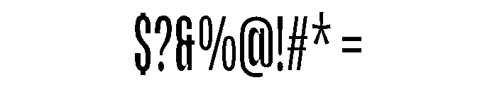 Kopile Light Condensed Font OTHER CHARS