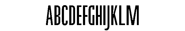Kopile Light Condensed Font UPPERCASE