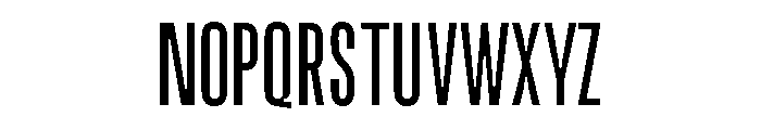 Kopile Light Condensed Font UPPERCASE
