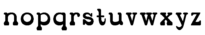 Koralline Regular Font LOWERCASE