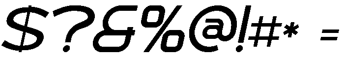 Korca Italic Font OTHER CHARS