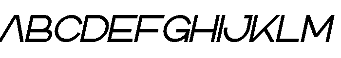 Korca Italic Font UPPERCASE