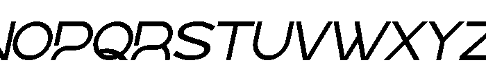 Korca Italic Font UPPERCASE
