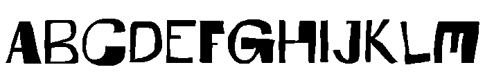 Korek Regular Font UPPERCASE