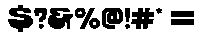 Kortax Bold Font OTHER CHARS