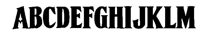 Korveth Font UPPERCASE