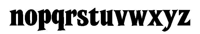Korveth Font LOWERCASE