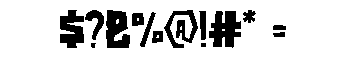 KorvichSlam Font OTHER CHARS