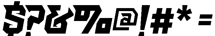 Kosmic Webros Regular Font OTHER CHARS