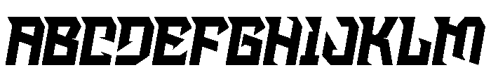 Kosmic Webros Regular Font UPPERCASE