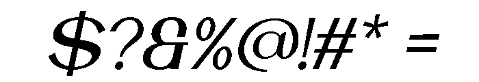 Kovela Italic Font OTHER CHARS